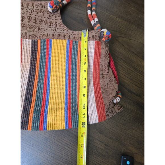 Buzhiyun Women Hippie Boho Chic Hobo Handbag Shoulder Bag Knit Embroidery Large - Picture 9 of 16